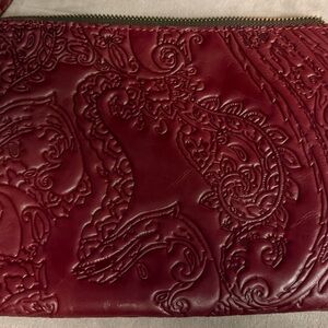 Patricia Nash Deep Raspberry Clutch